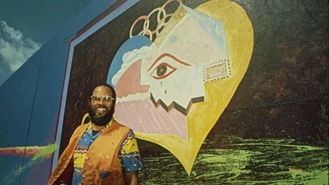Alonzo Davis with "Eye on '84"