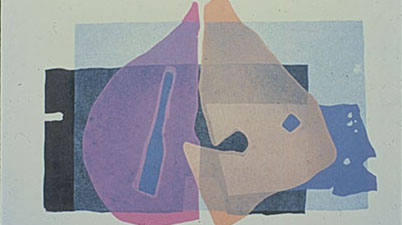 Robert L. Hall, Abstraction No. 1 (1979), silkscreen (detail)