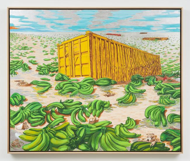 Dewey Crumpler Green Bananas painting